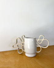 Load image into Gallery viewer, White Wiggle Vase
